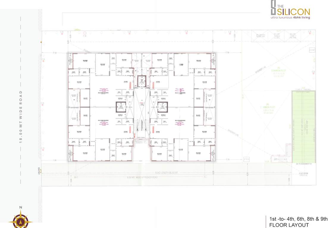  the silicon The Silico Cluster Plan from 1st to 4rth, 6th, 9th 8th Floor