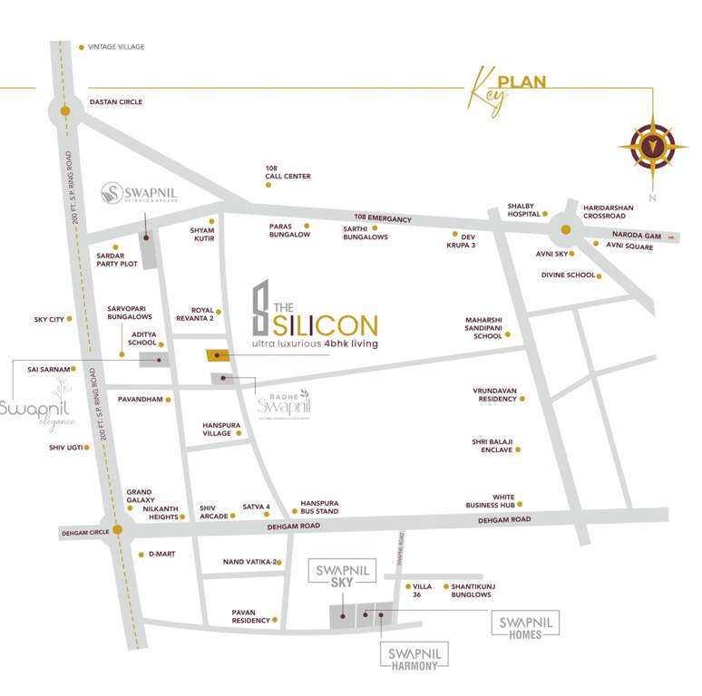  the silicon Location Plan