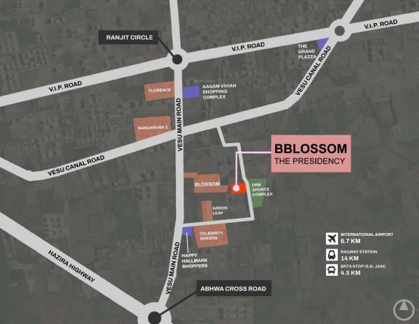  bblossom-the-presidency Location Plan