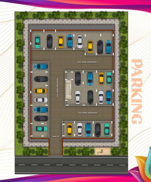  brindavan Brindavan Parking Floor Cluster Plan