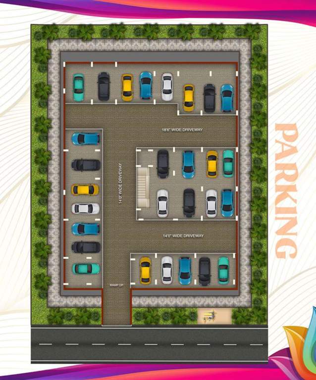  brindavan Brindavan Parking Floor Cluster Plan