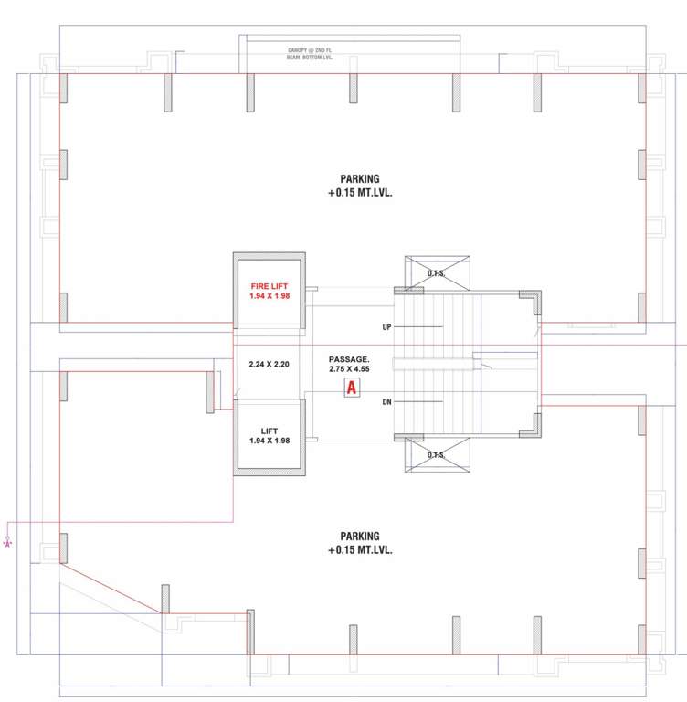  navkar heights Block A Cluster Plan For Ground Floor