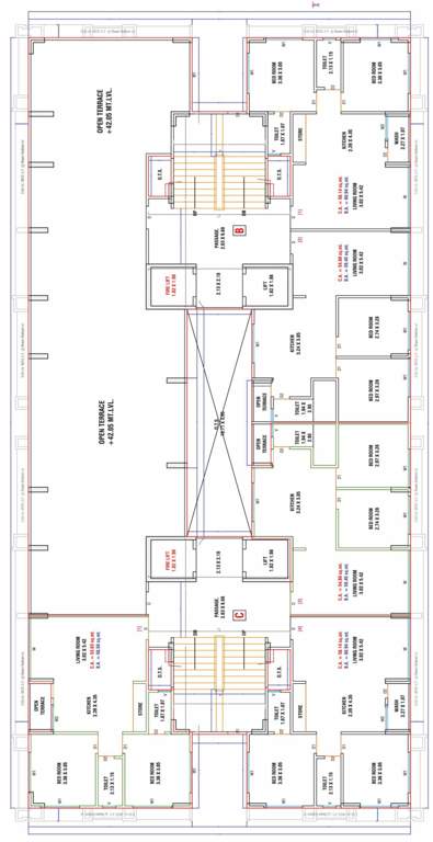  navkar heights Block B Cluster Plan For 14th Floor