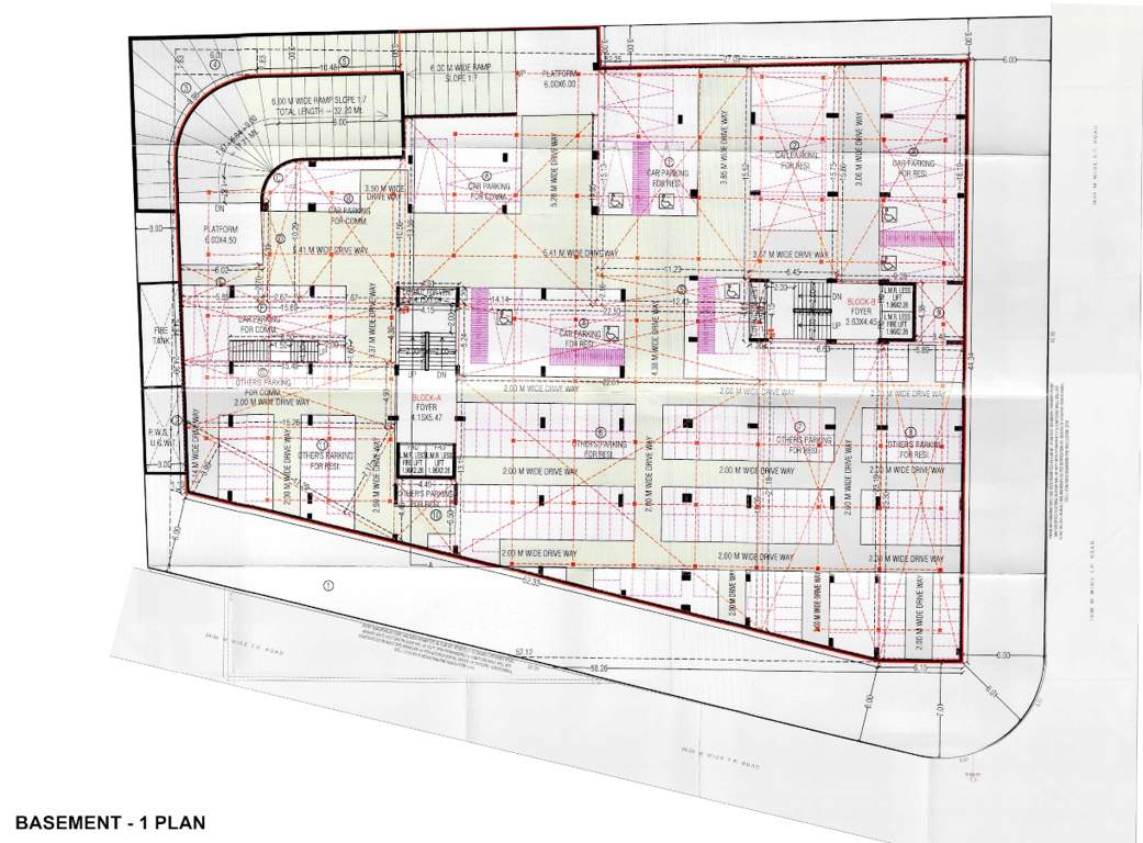  celebration Block A And Block B Basement 1 Cluster Plan