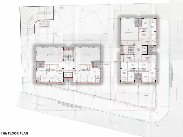  celebration Block A And Block B Cluster Plan for 11th Floor