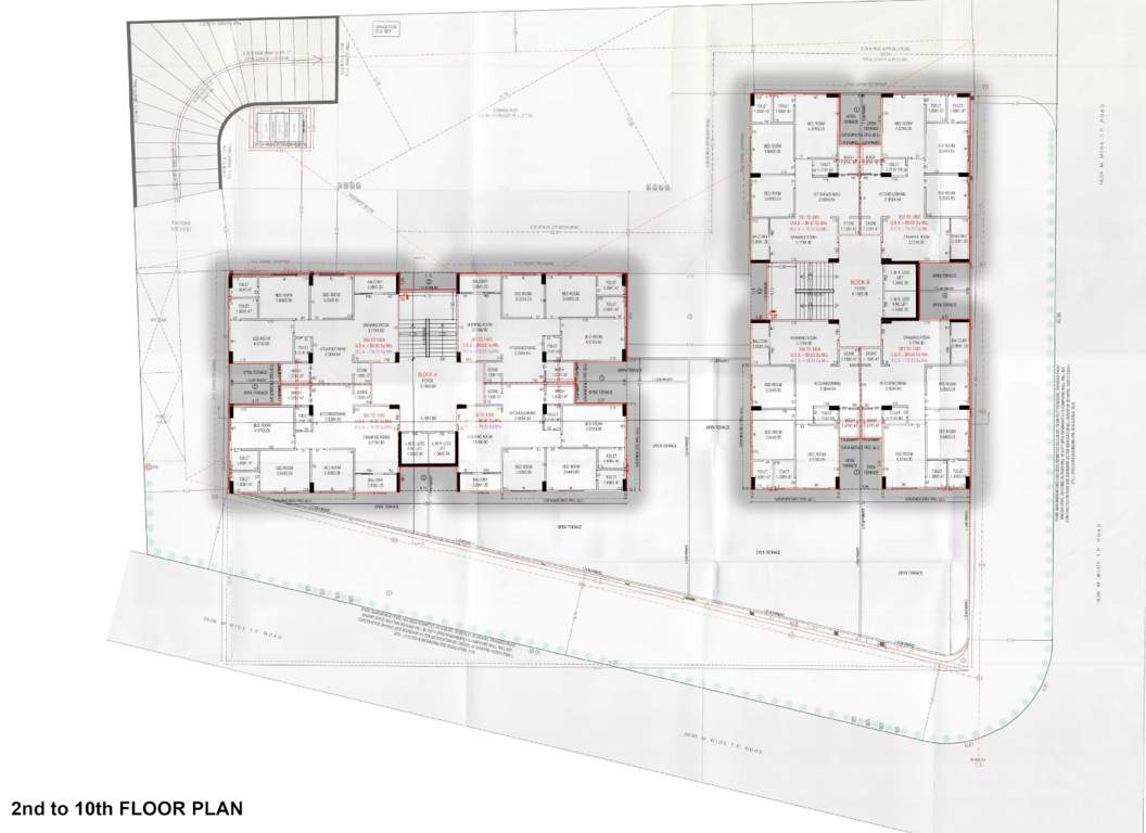 celebration Block A And Block B Cluster Plan from 2nd to 10th Floor