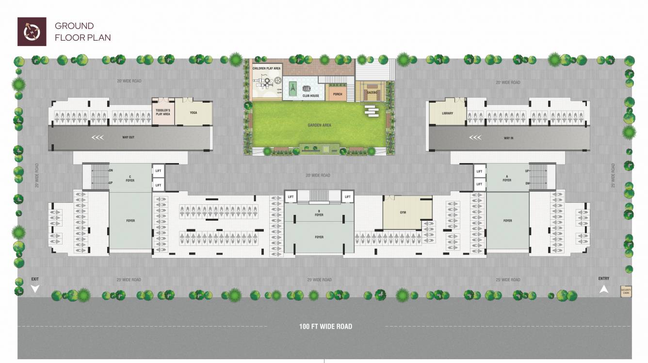  sky Block A Cluster Plan