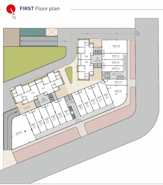  balmukund-pride Block A Cluster Plan for 1st Floor