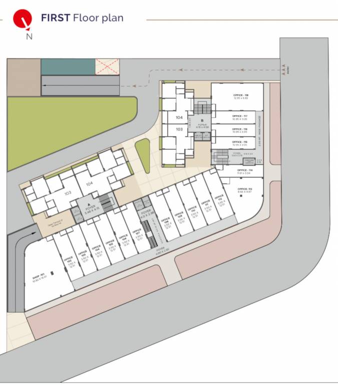  balmukund pride Block A Cluster Plan for 1st Floor