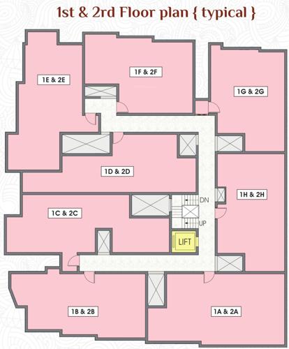  parantaka DAC Parantaka 1st And 2nd Floor Cluster Plan