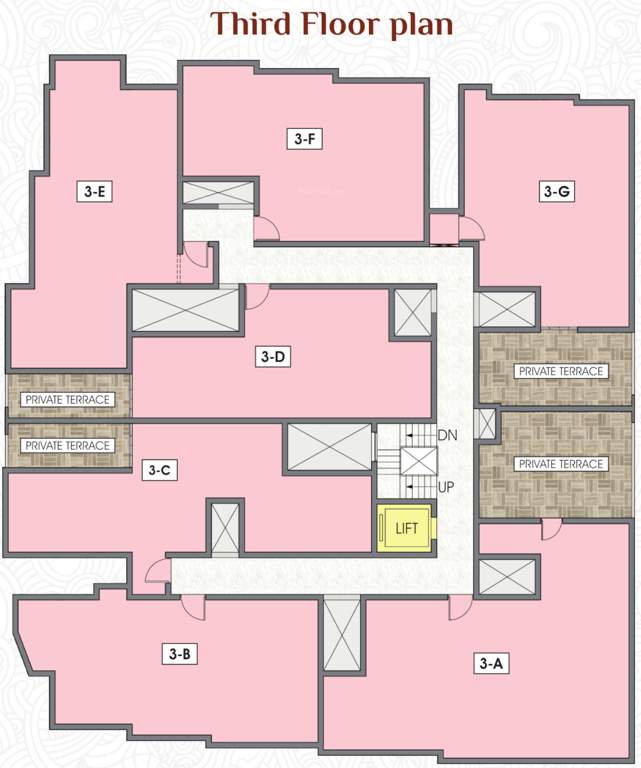  parantaka DAC Parantaka 3rd Floor Cluster Plan