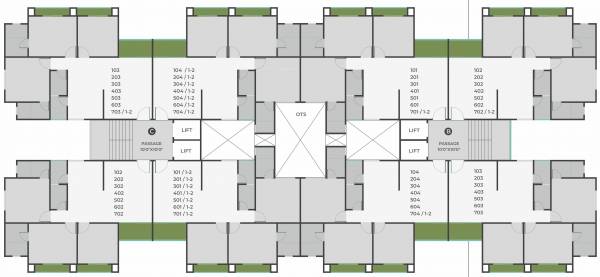  vr-landmark Block B Cluster Plan From 1st To 7th Floor