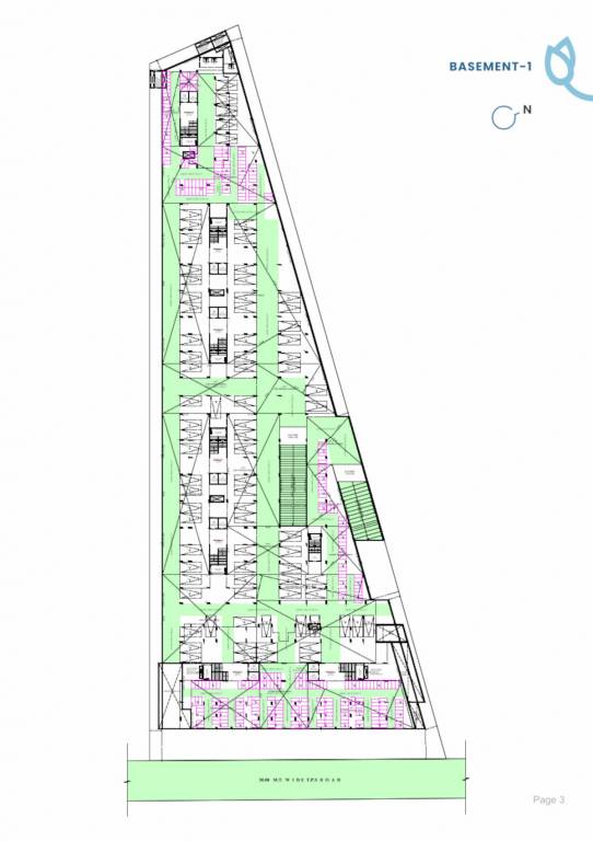  blue bell Block A,B,C,D,E,F & G Basement 1 Floor Cluster Plan