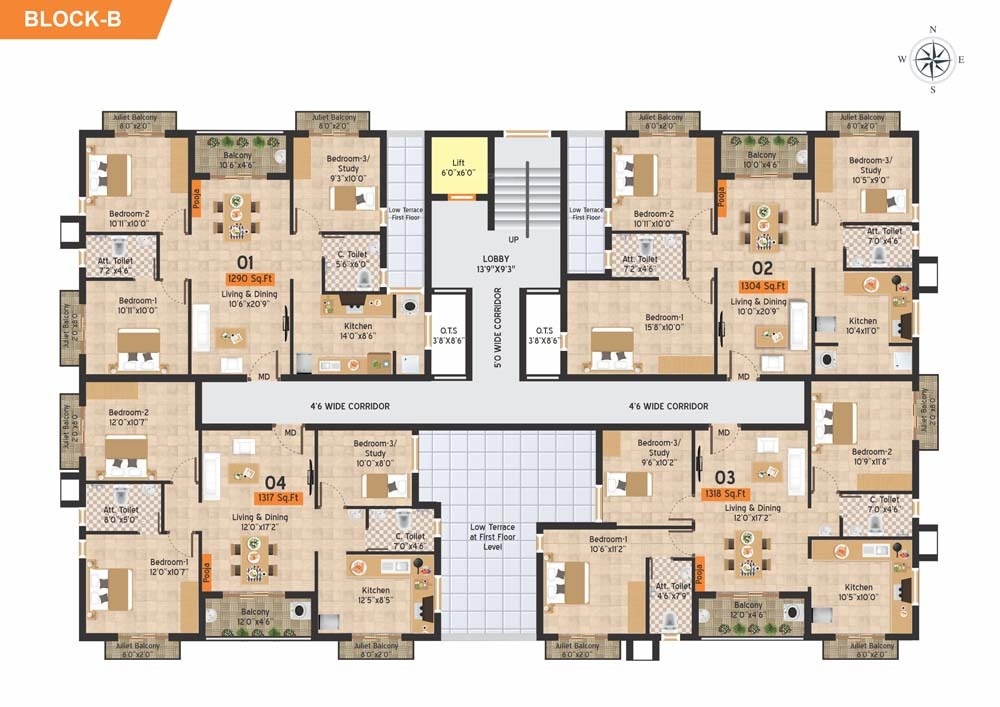  rohini mayfair Block B Cluster Plan