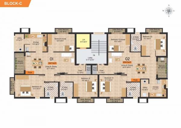  rohini-mayfair Block C Cluster Plan