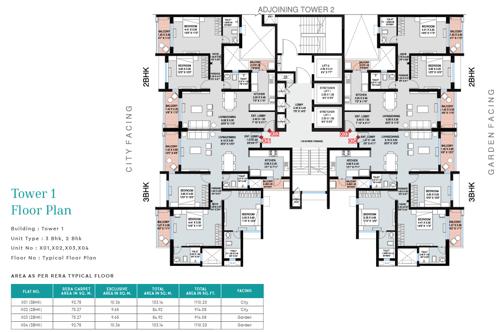Tower 1 Oceana Cluster Plan for Typical Floor emerald-waters Tower 1 Oceana Cluster Plan for Typical Floor