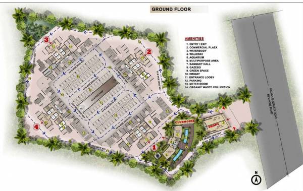  sai-proviso-atlantis Tower 1 Cluster Plan For ground Floor
