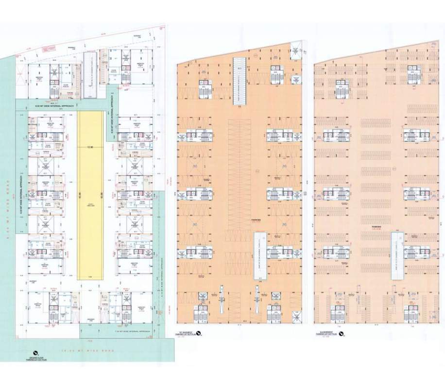 freedom towers A To J Basement Cluster Plan