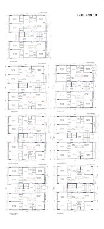 freedom towers B Cluster Plan from 1st to 13th Floor