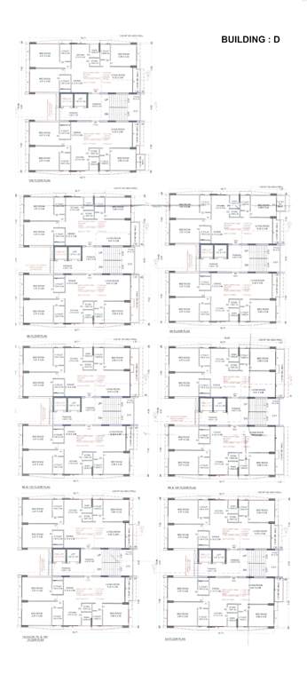 freedom towers D Cluster Plan from 1st to 13th Floor