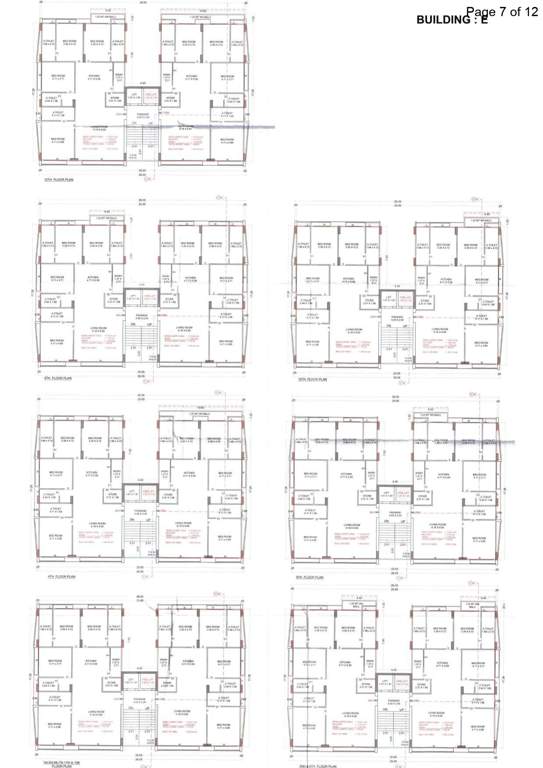 freedom towers E Cluster Plan from 1st to 13th Floor