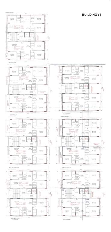 freedom towers I Cluster Plan from 1st to 13th Floor