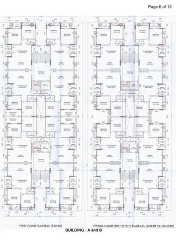 Block A And B Cluster Plan from ground to 12th Floor nilgiri-heights Block A And B Cluster Plan from ground to 12th Floor