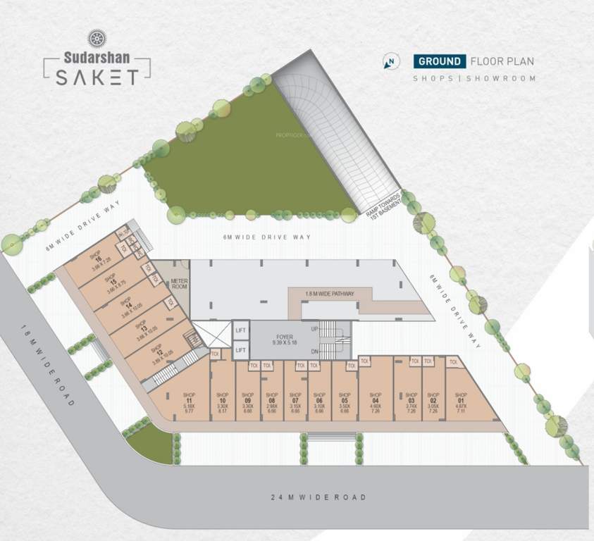  sudarshan saket Sudarshan Saket Cluster Plan for ground Floor