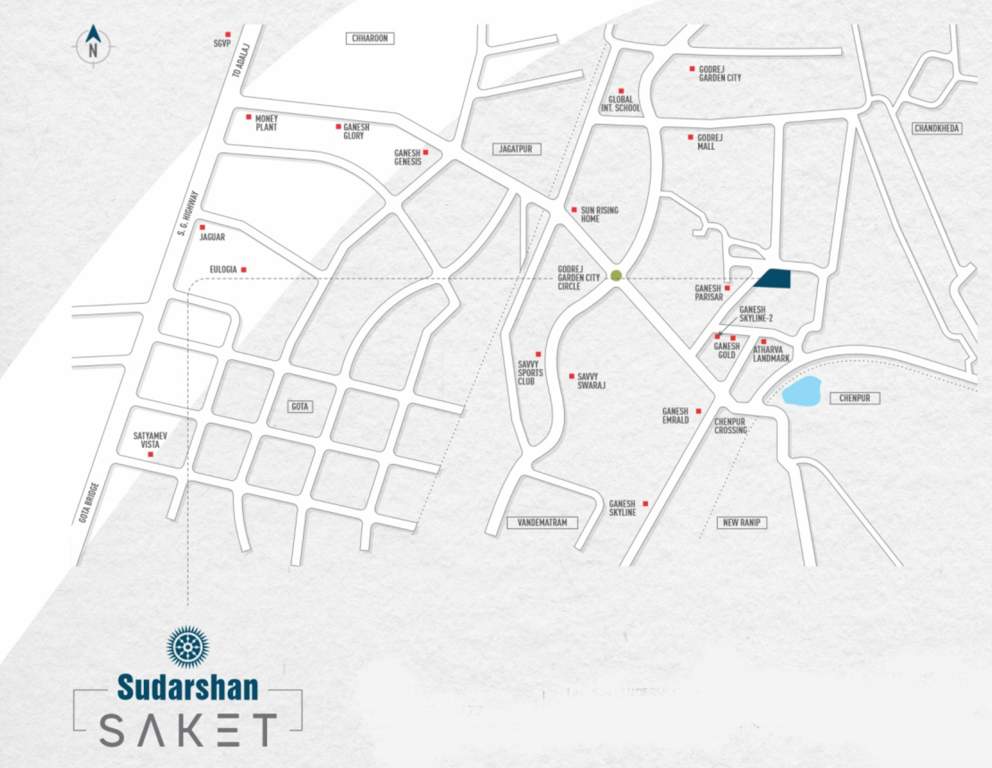  sudarshan saket Location Plan