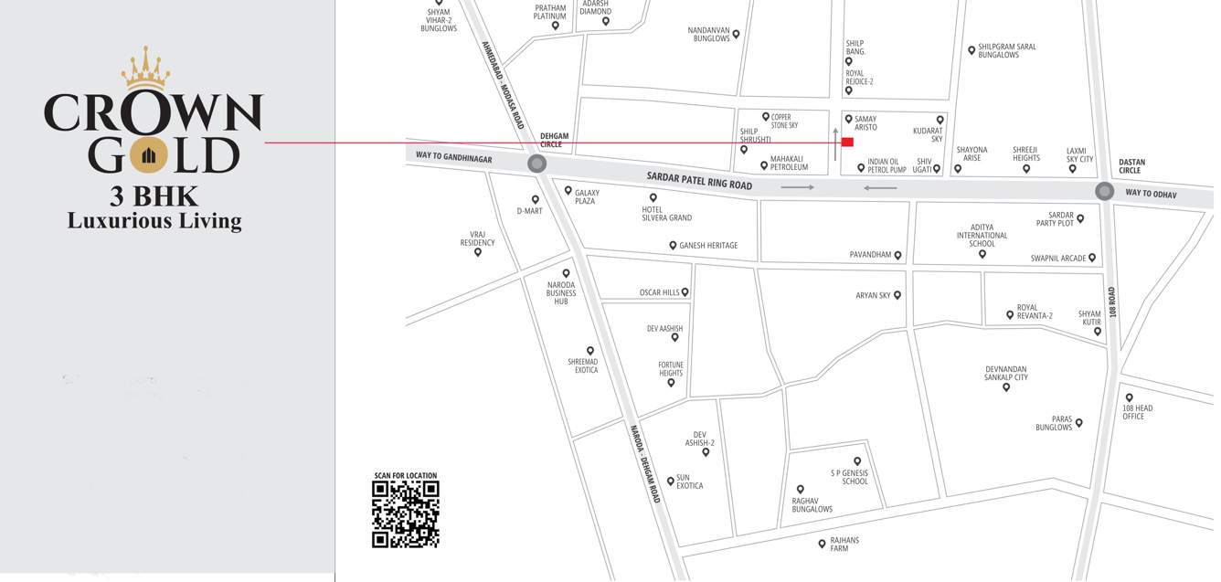  crown gold Location Plan