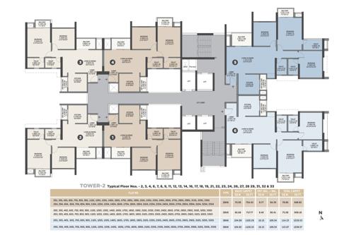 Tower 2 Cluster Plan from 2nd to 33th Floor flamante-by-vtp-luxe-phase-1 Tower 2 Cluster Plan from 2nd to 33th Floor
