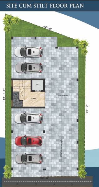  sai-mithra-flats Sai Mithra Flats Stilt Cluster Plan