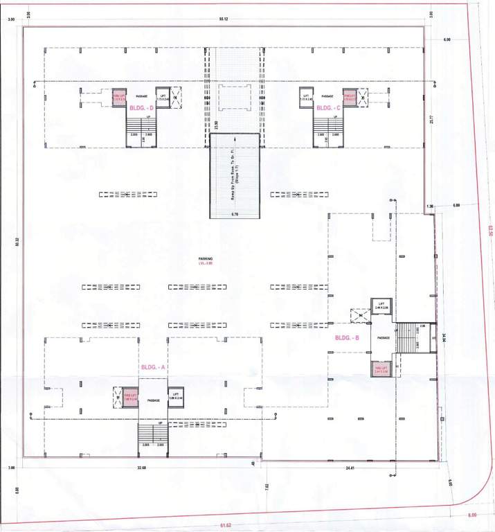  prestige morar Block A,B,C And D Cluster Plan For Basement One