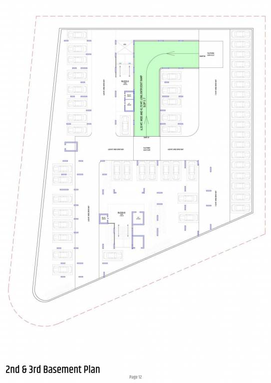  atulyam saral A, B Cluster Plan For 2nd And 3rd Basement