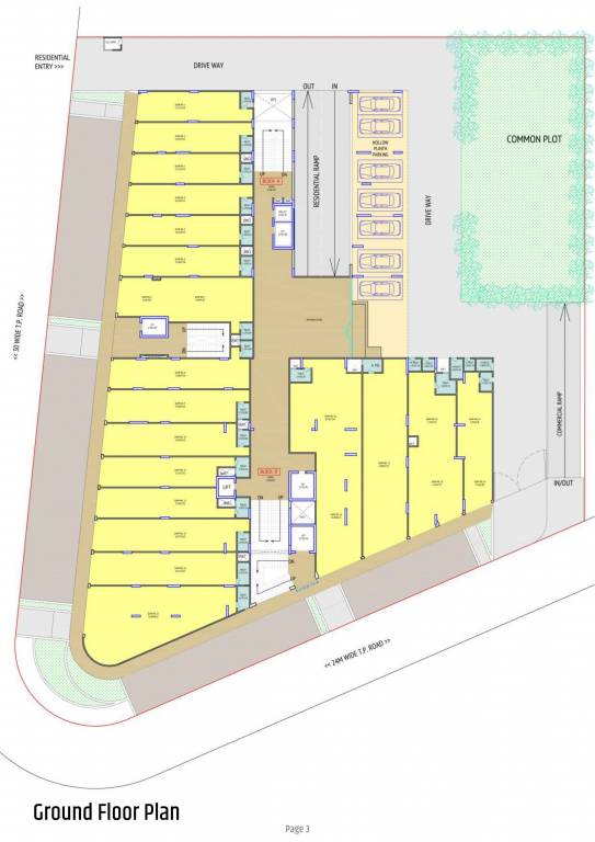  atulyam saral A, B Cluster Plan For Ground Floor