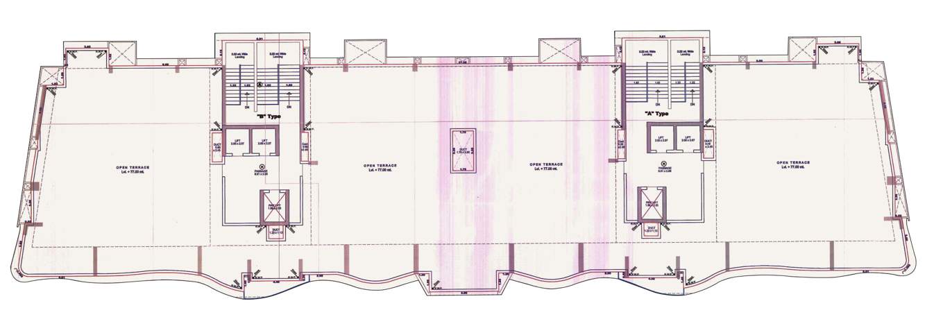  ananta heights Block A And B Cluster Plan For Terrace Floor