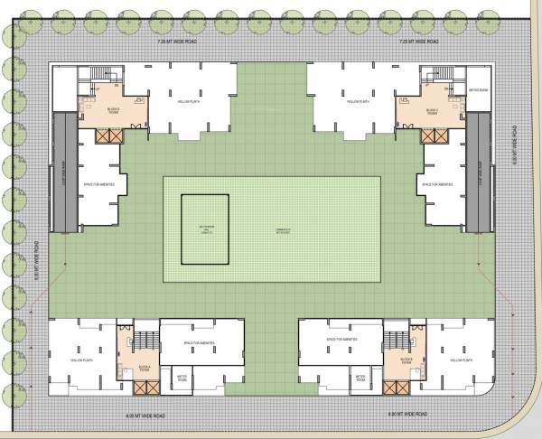  jade Block A,B,C And D Cluster Plan For Ground Floor