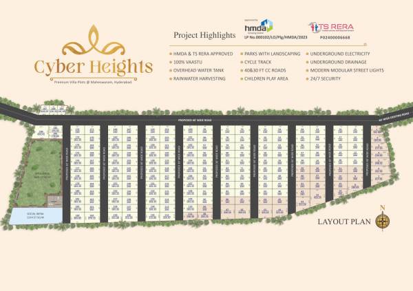  cyber-heights Layout Plan