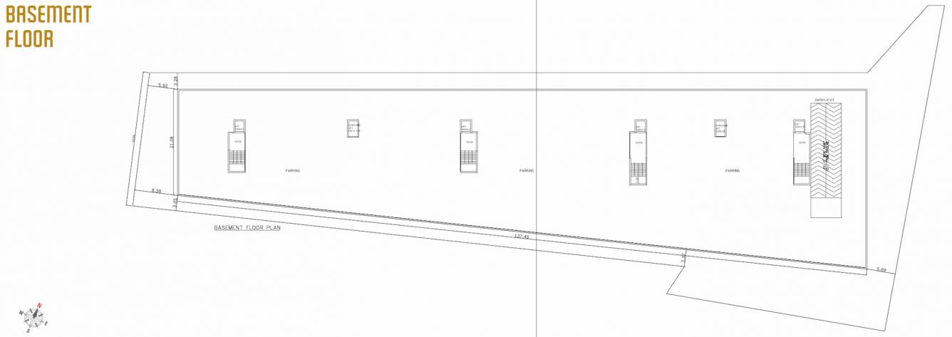  dignity iii A, B Basement Cluster Plan