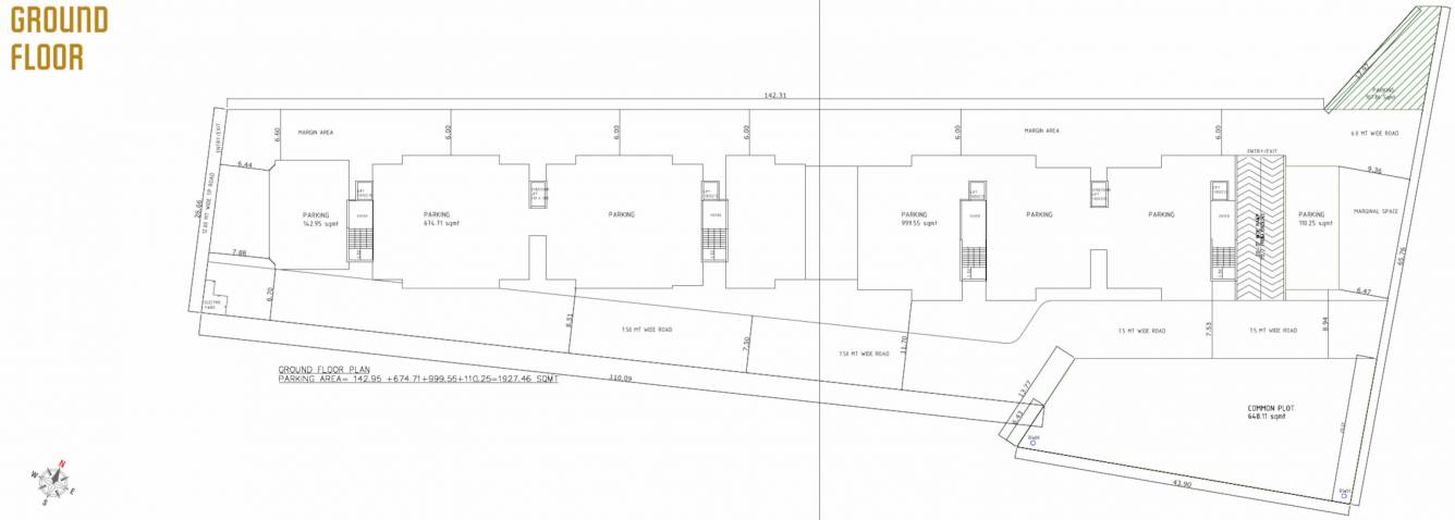  dignity iii A, B Ground Cluster Plan