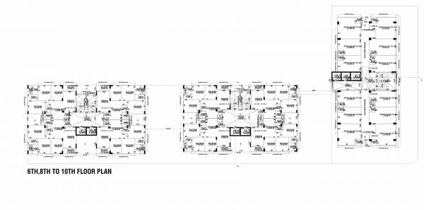  skyline Tower A And B Cluster Plan from 6th to 10th Floor