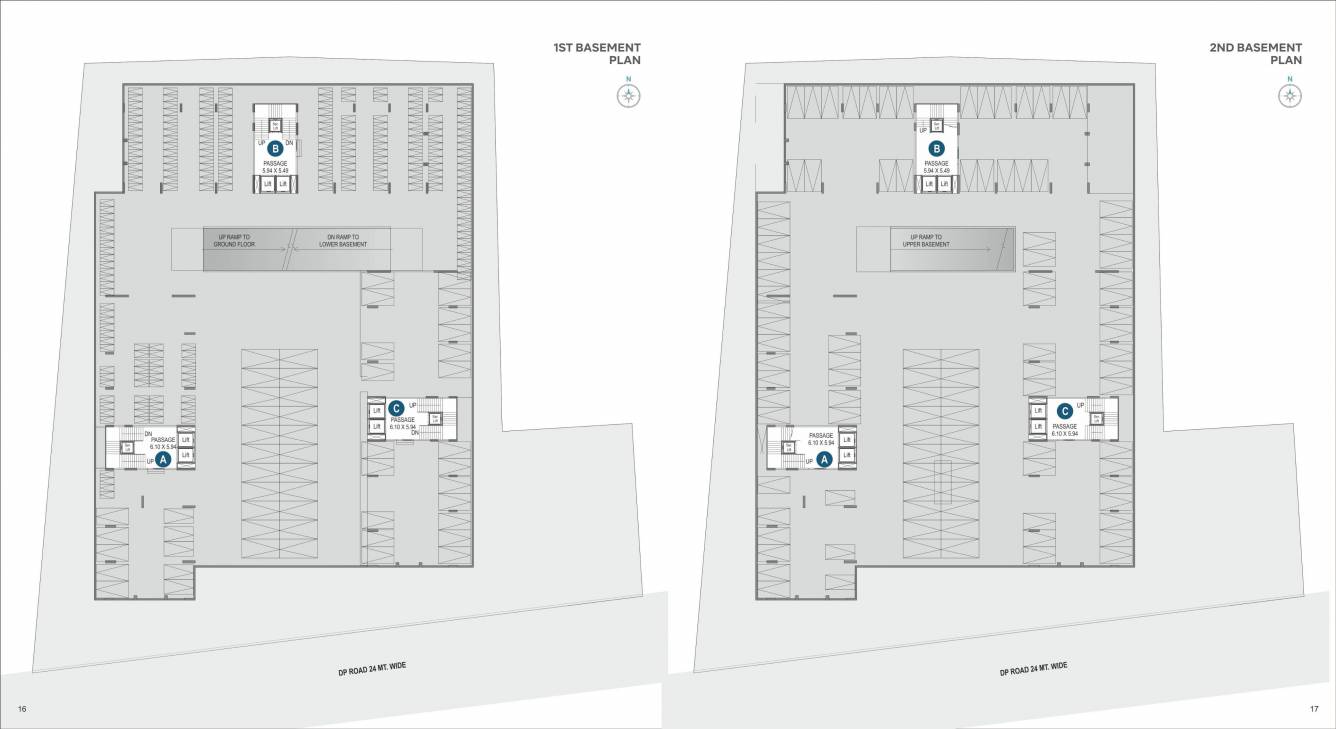  the boulevard homes Block A B And C Cluster Plan for Basement Floor
