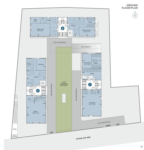  the-boulevard-homes Block A B And C Cluster Plan for ground Floor