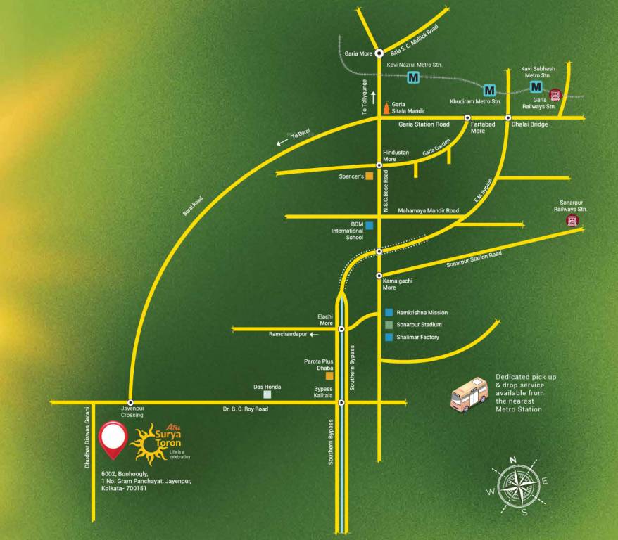 surya toron Location Plan