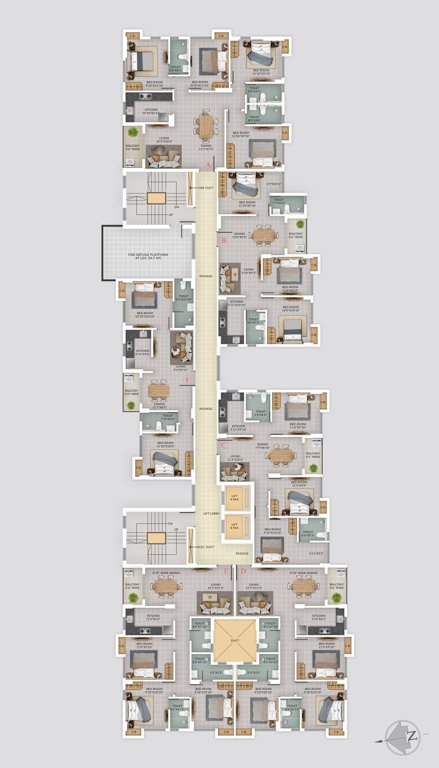  the avalon heights The Avalon Heights Cluster Plan for 7th Floor