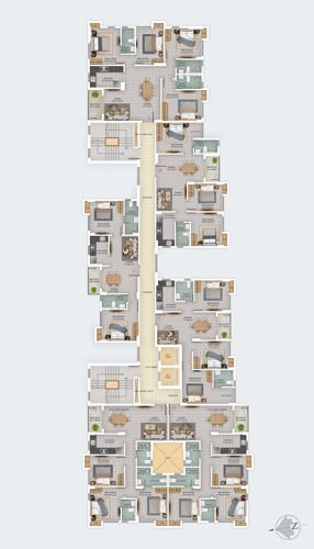  the-avalon-heights The Avalon Heights Cluster Plan from 3rd to 6th Floor