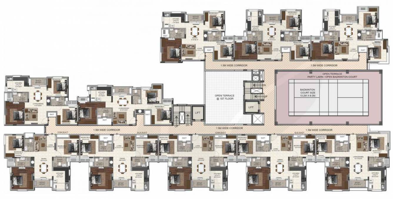  trinity Trinity Cluster Plan For 3rd Floor