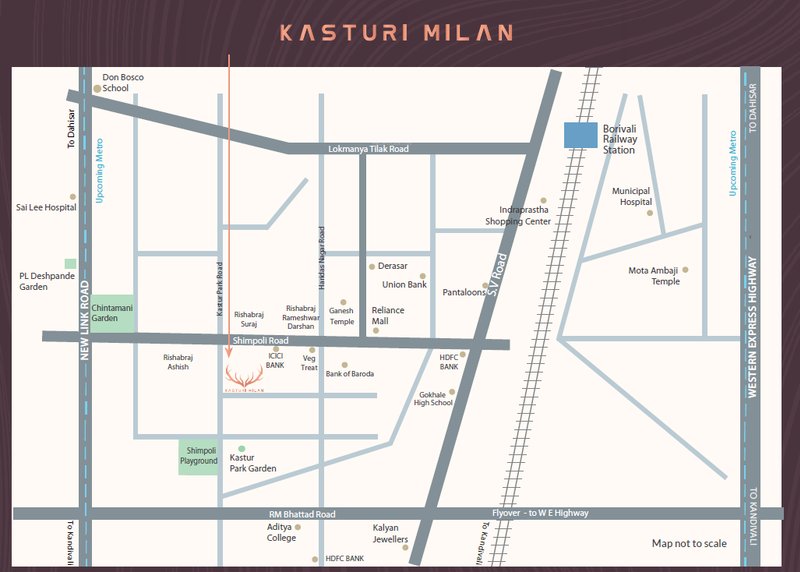  kasturi milan Location Plan