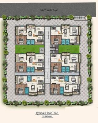  vilaasam-ii Vilaasam II Cluster Plan from 1st to 5th Floor