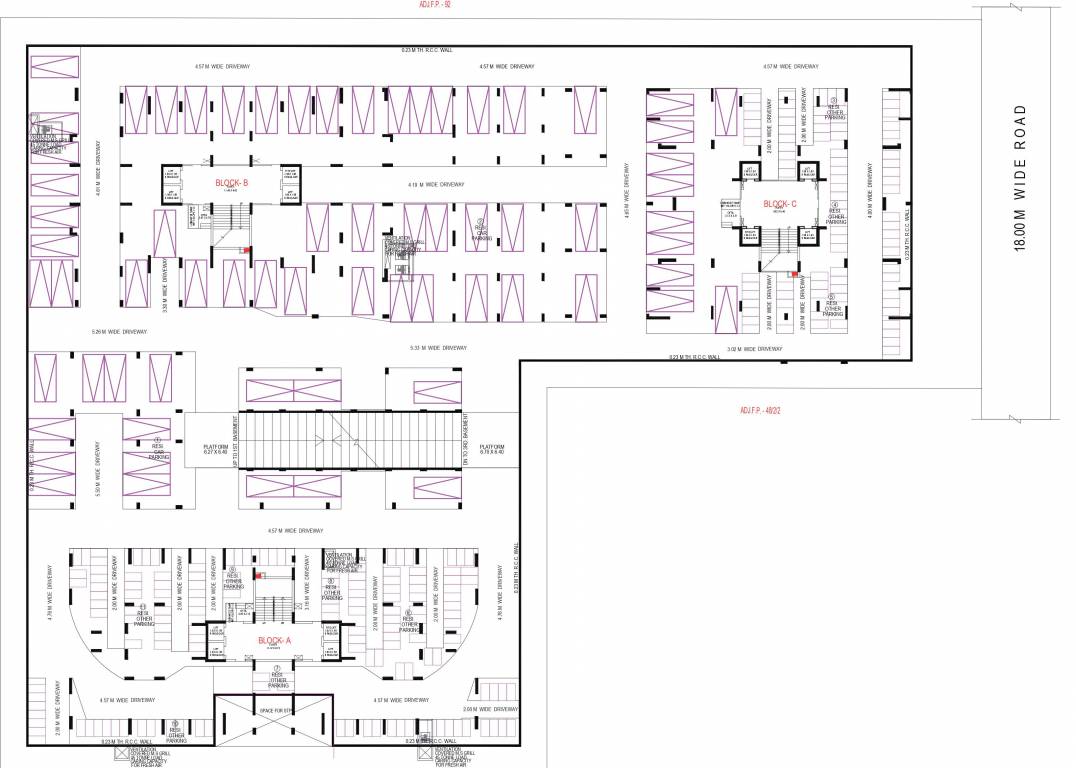  swati premier Block A,B,C Cluster Plan For Basement Two